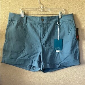 Market & Spruce Light Blue Cuffed Shorts